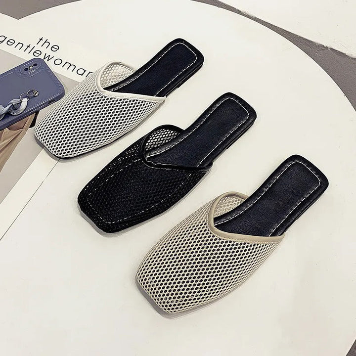 Damen Mesh-Pantoletten mit geschlossener Spitze – Odessa