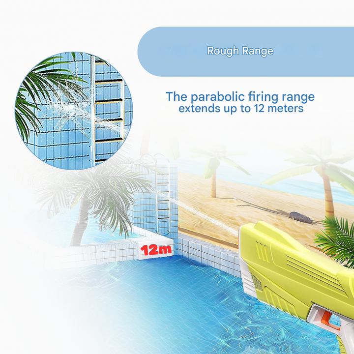 Elektrische Wasserpistole mit Akku – für starke Wasserstrahlen & langen Spielspaß