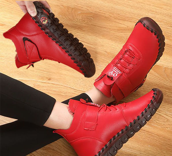 Warme hohe Damenschuhe für den Winter – Nova