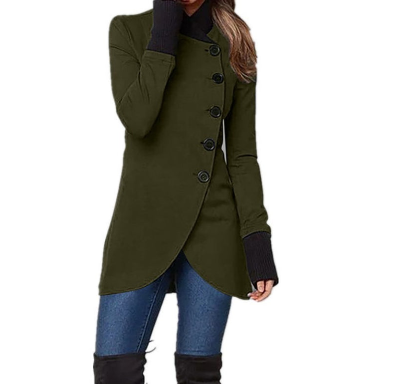 Damen Zwischenjacke mit asymmetrischem Verschluss – Isabella