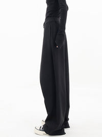Asymmetrische Weite Damenhose mit Doppelknoten – Herbstzauber Noa