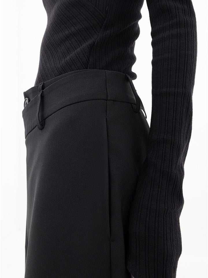 Asymmetrische Weite Damenhose mit Doppelknoten – Herbstzauber Noa