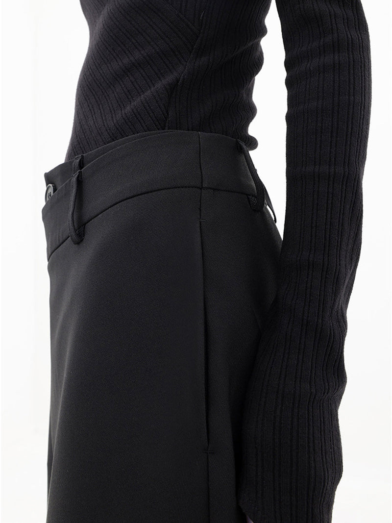 Asymmetrische Weite Damenhose mit Doppelknoten – Herbstzauber Noa