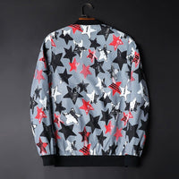 Herbstliche Bedruckte Herren-Bomberjacke - Enzo