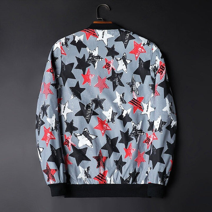 Herbstliche Bedruckte Herren-Bomberjacke - Enzo