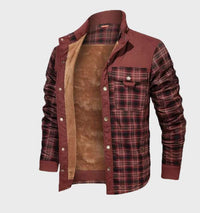 Gefütterte Herren-Flanelljacke mit Fleece – FlanelStil