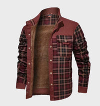 Gefütterte Herren-Flanelljacke mit Fleece – FlanelStil