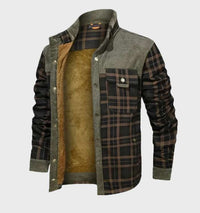 Gefütterte Herren-Flanelljacke mit Fleece – FlanelStil