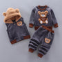 Dreiteiliges Winter-Baby- und Kleinkind-Set mit Bärenmotiv – WinterBearHugs