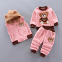 Dreiteiliges Winter-Baby- und Kleinkind-Set mit Bärenmotiv – WinterBearHugs