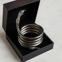 Bilandi Schlangen | Bilandi flache Metall-Schlange Halskette für Frauen