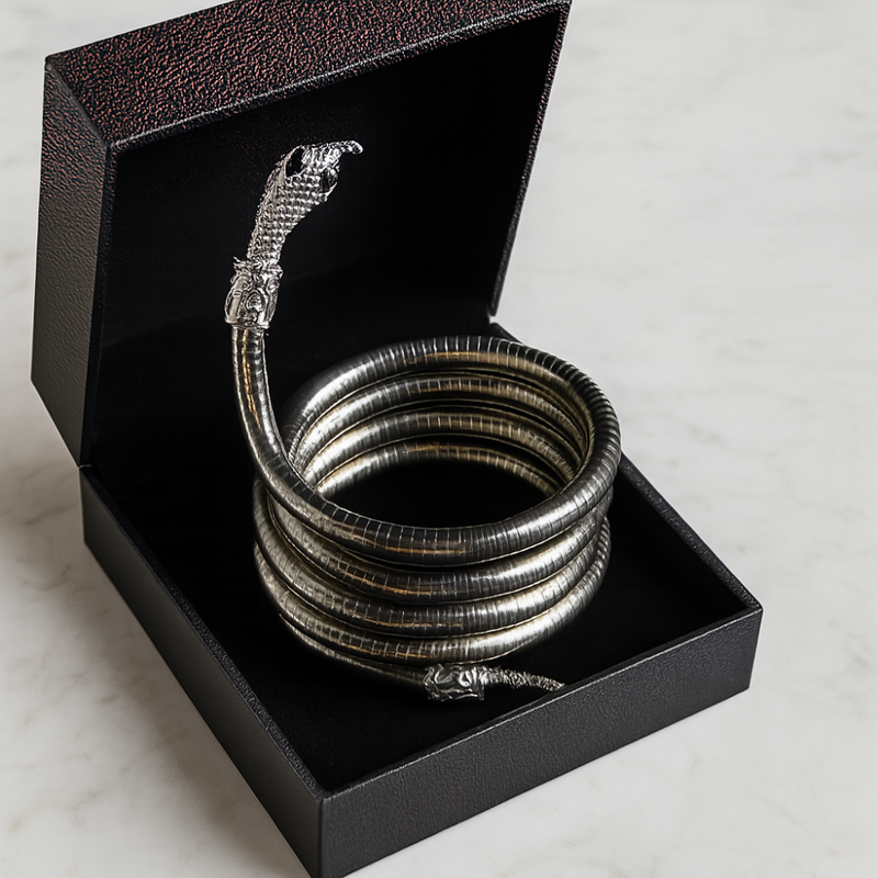 Bilandi Schlangen | Bilandi flache Metall-Schlange Halskette für Frauen