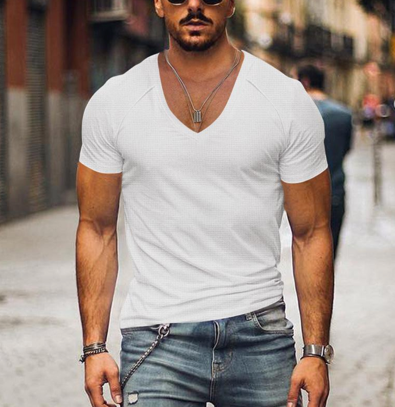 Herren T-Shirt mit V-Ausschnitt – Timo