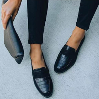 Schwarze Damen Loafer – Elara