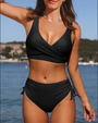 Trendiger Bikini in einfarbiger Farbe – Fianna