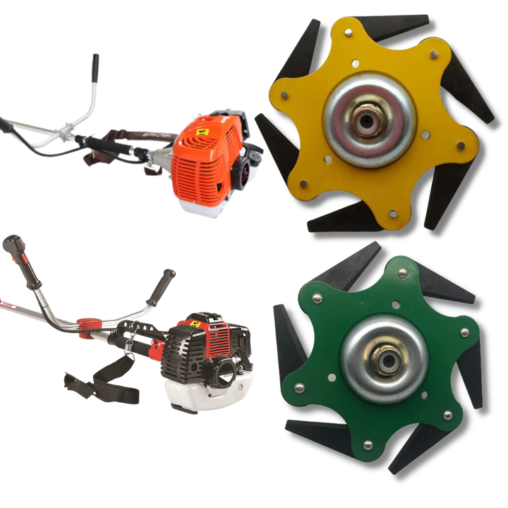 Robuste Freischneiderkopf mit 6 Stahlklingen – TrimmBlade