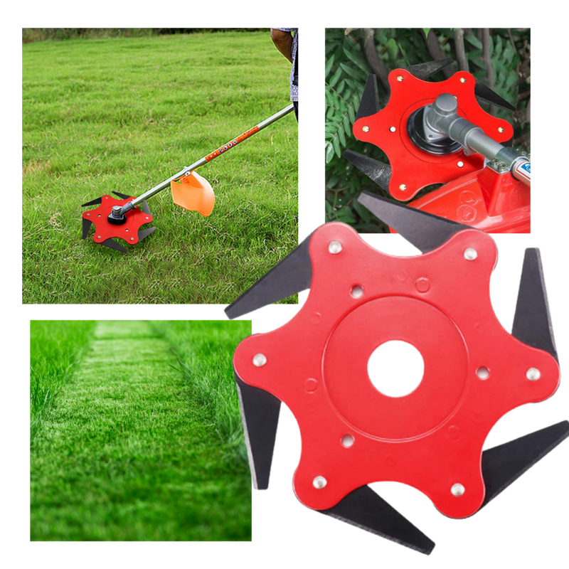 Robuste Freischneiderkopf mit 6 Stahlklingen – TrimmBlade