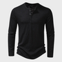 Herren Henley-Shirt mit langen Ärmeln – Einar
