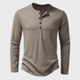 Herren Henley-Shirt mit langen Ärmeln – Einar