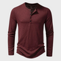 Herren Henley-Shirt mit langen Ärmeln – Einar