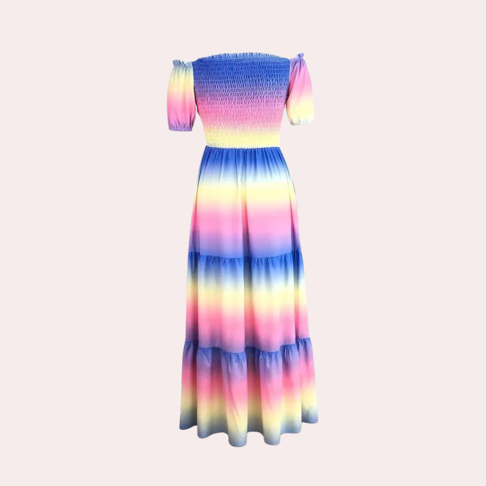 Off-Shoulder Geschichtete Sommerkleid – Noémie