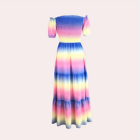 Off-Shoulder Geschichtete Sommerkleid – Noémie