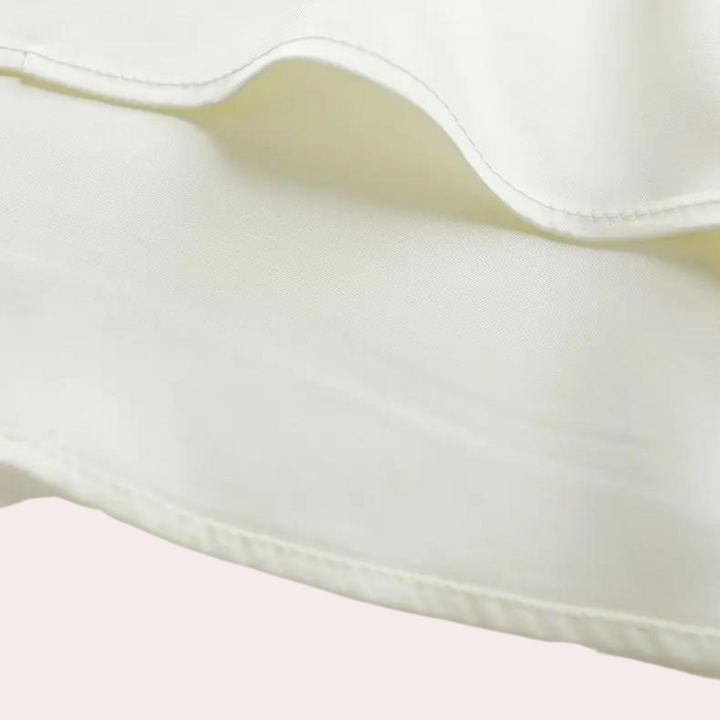 Herbstliche Blumenmuster Beige Damenbluse mit Lockere Passform – Elvira