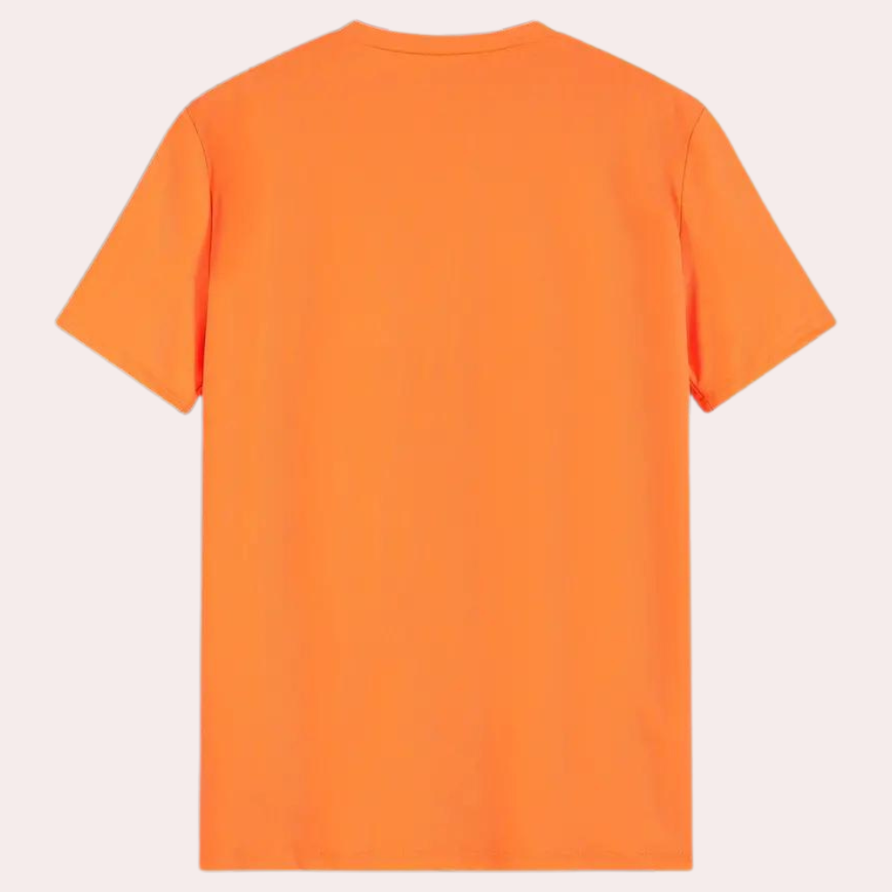 Oranje Herren T-Shirt mit Rundhalsausschnitt – Jaron