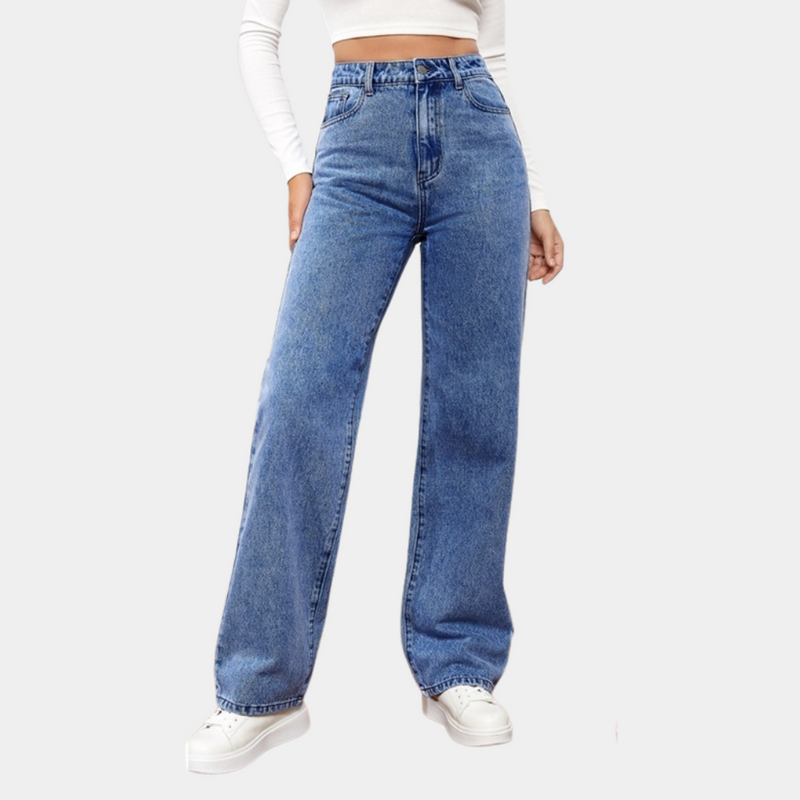 High Waist Baggy Damen Jeans – Elara