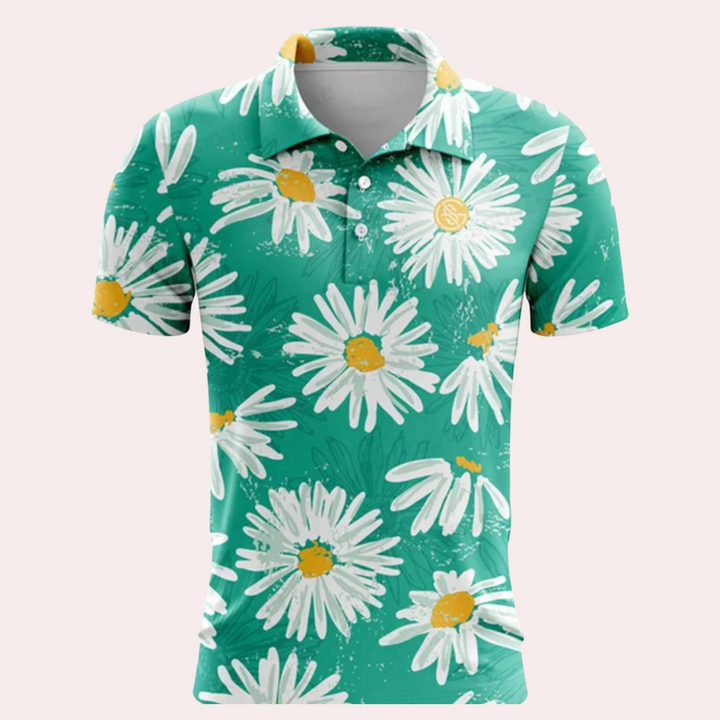 Sommerliches Herrenpoloshirt mit komfortablem Schnitt – Sven