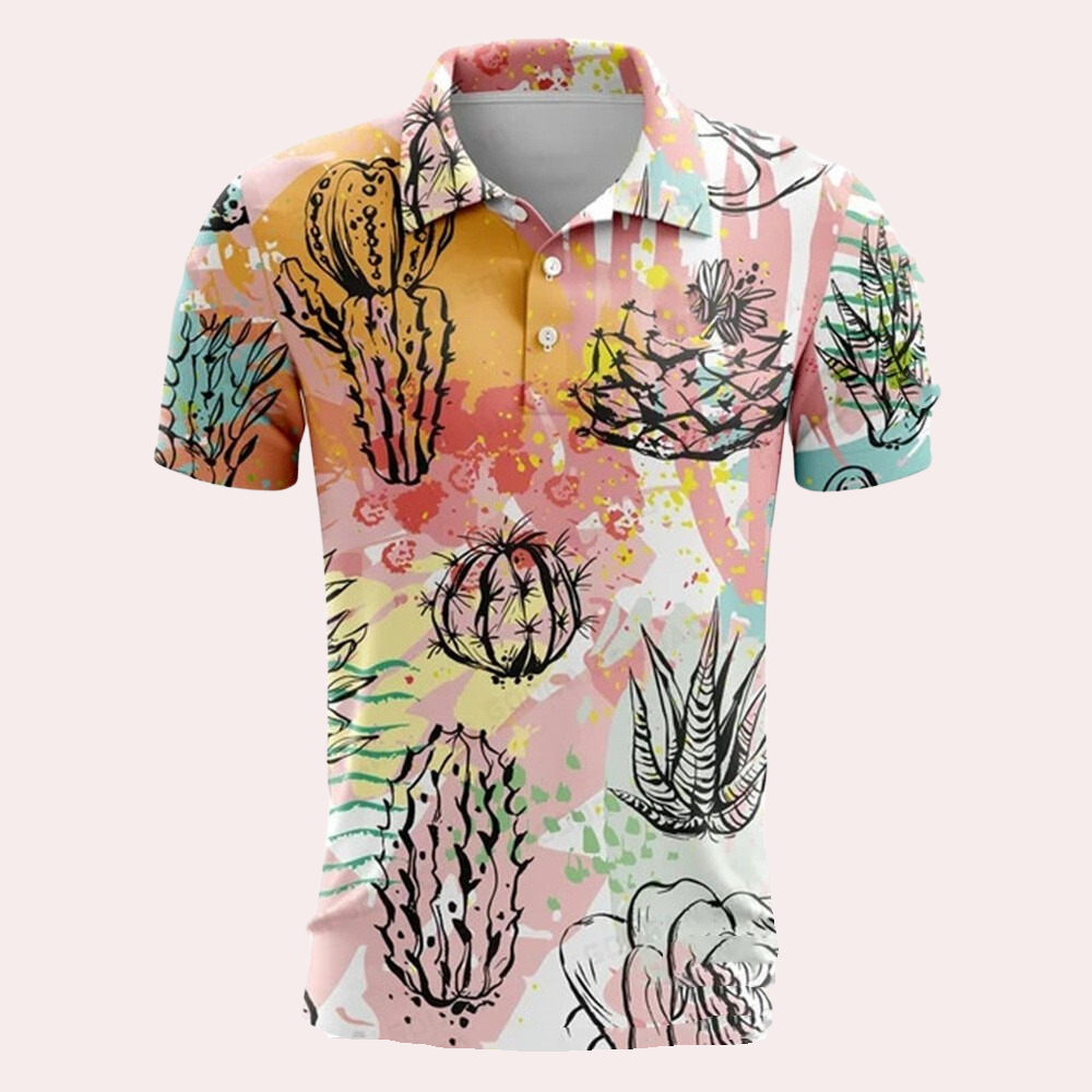 Sommerliches Herrenpoloshirt mit komfortablem Schnitt – Sven