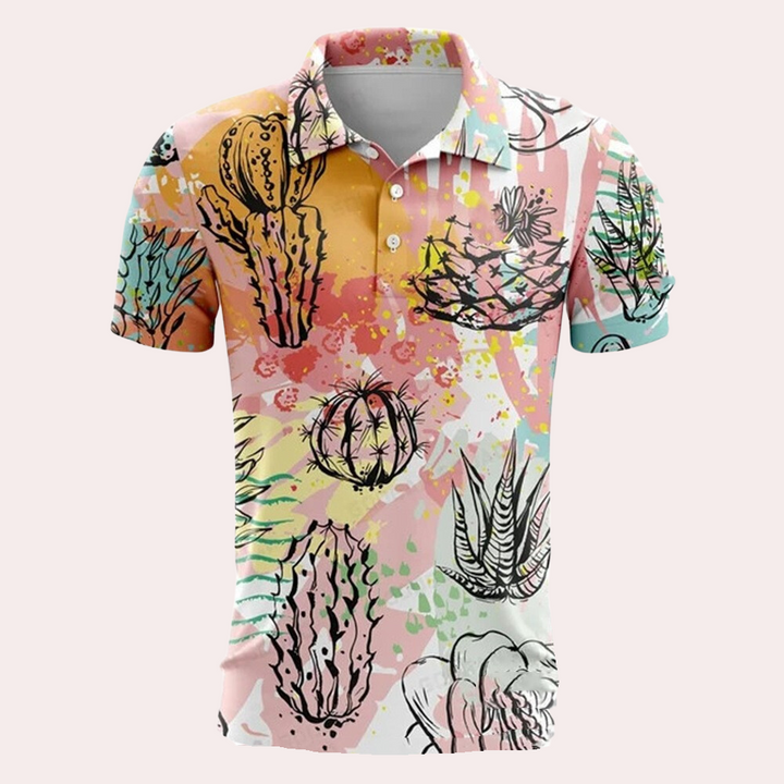 Sommerliches Herrenpoloshirt mit komfortablem Schnitt – Sven