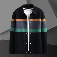 Herrenweste mit Knopfschluss und Streifen – Enzo