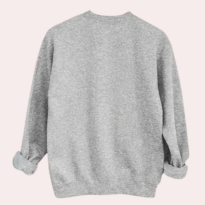 Damen Halloween Sweatshirt mit Gespensterprint – Liora