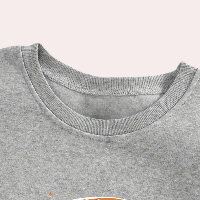 Damen Halloween Sweatshirt mit Gespensterprint – Liora