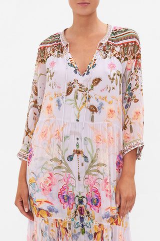 Herbstliches Bohemian Maxi-Kleid - Marisol