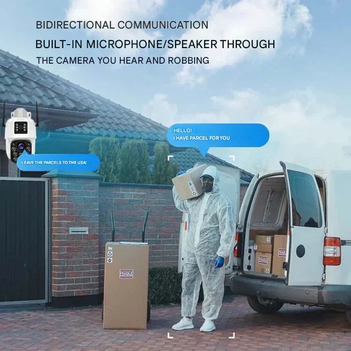 Drahtlose 4K Sicherheitskamera mit Solarpanel – DualGuard 4K