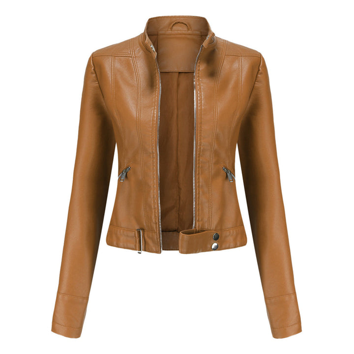 Stilvolle Damen Lederjacke in klassischem Design – Marlene Herbstedition