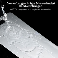 Transparente Schneidebrett mit abgeschrägter Ecke, rutschfest, hygienisch, langlebig.