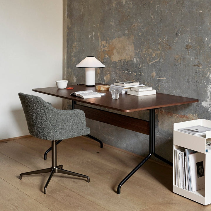 Tischlampe mit Stoffschirm – Lunara