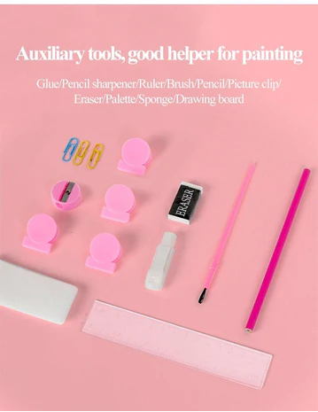 6-in-1 Kreativbox mit Mal- und Bastelmaterial für Kinder – Kompakt & vielseitig