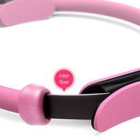 Rosa Pilates-Ring aus FRP-Faser, Fitnessgerät für Ganzkörpertraining, Yoga-Zubehör.