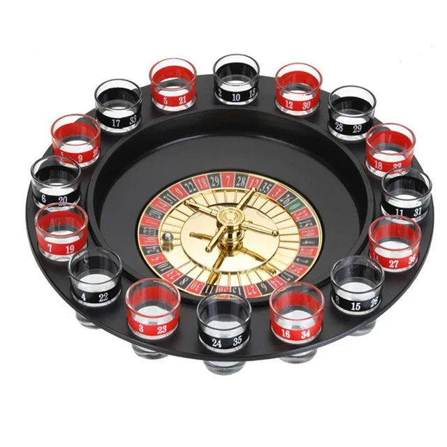 Drink Roulette Spiel | 16 Gläser | Shots | 2 Kugeln | Interaktiv ...