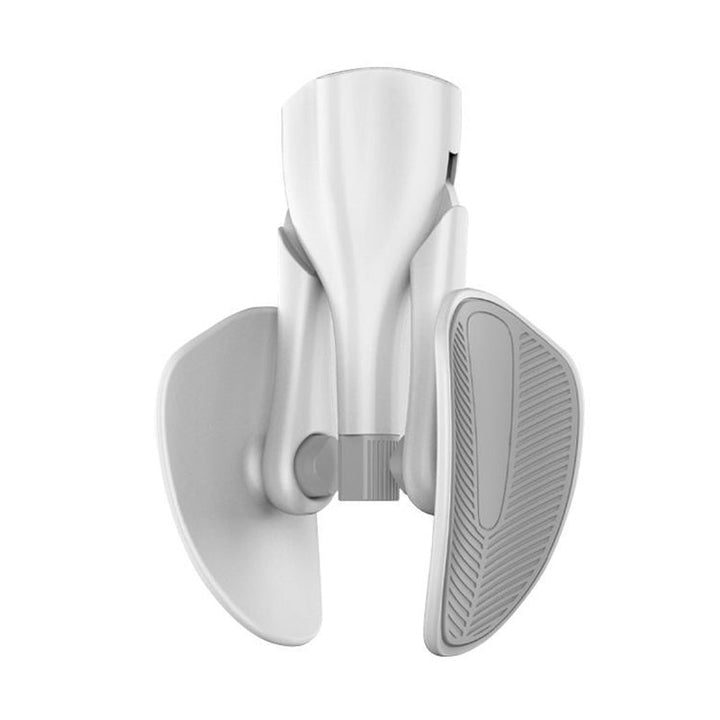 Weißer ergonomischer Türstopper aus Kunststoff, modernes Design, rutschfest, langlebig.