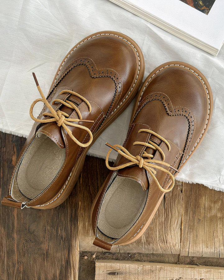 Herbstliche Retro Oxford Schuhe für Damen – Isadora