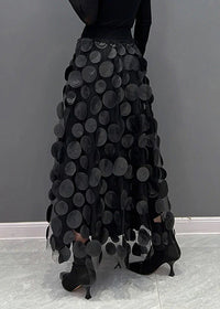 Herbstlicher Rock mit Polka-Dots und Fließendem Schnitt – Fleur