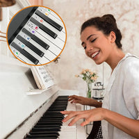 Abnehmbare Notenlabels aus Silikon für 88-Tasten-Pianos und Keyboards