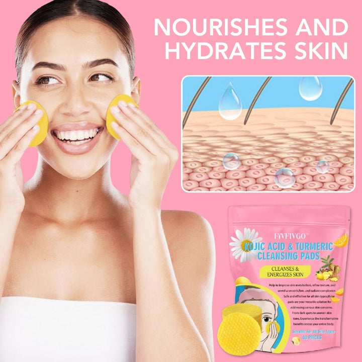 Kurkuma Kojinsäure Reinigungspads - GlowTonic