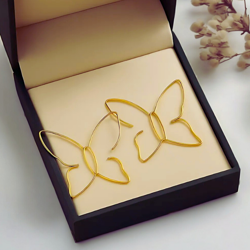 Schmetterling Ohr | Große Schmetterling Ohrhänger für Frauen