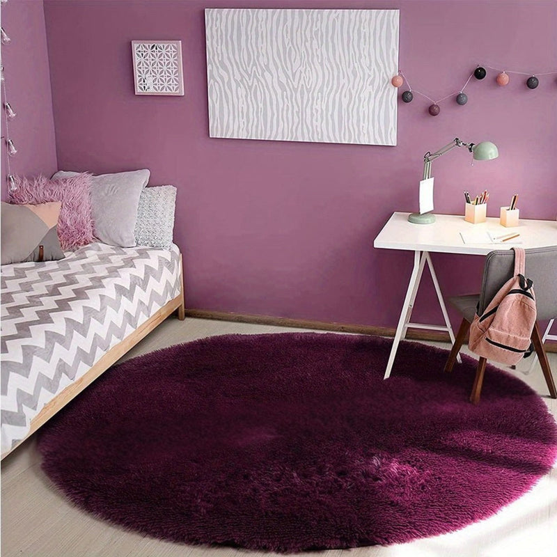 Runder Fluffy Teppich - Clouda